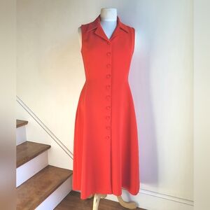 Elegant Red Sleeveless Dress